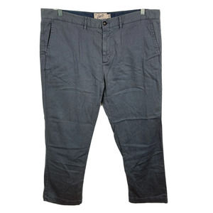 Grayers Pants‎ Mens Sz 40 Gray Cotton Linen Chino Stretch Straight Leg